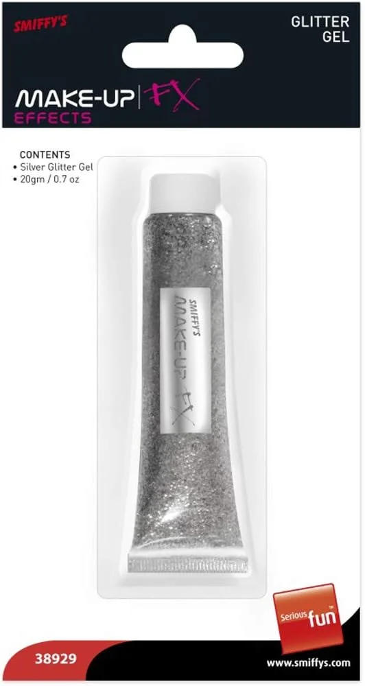ژل اکلیلی Smiffys، 20 گرم، نقره ای، 38929