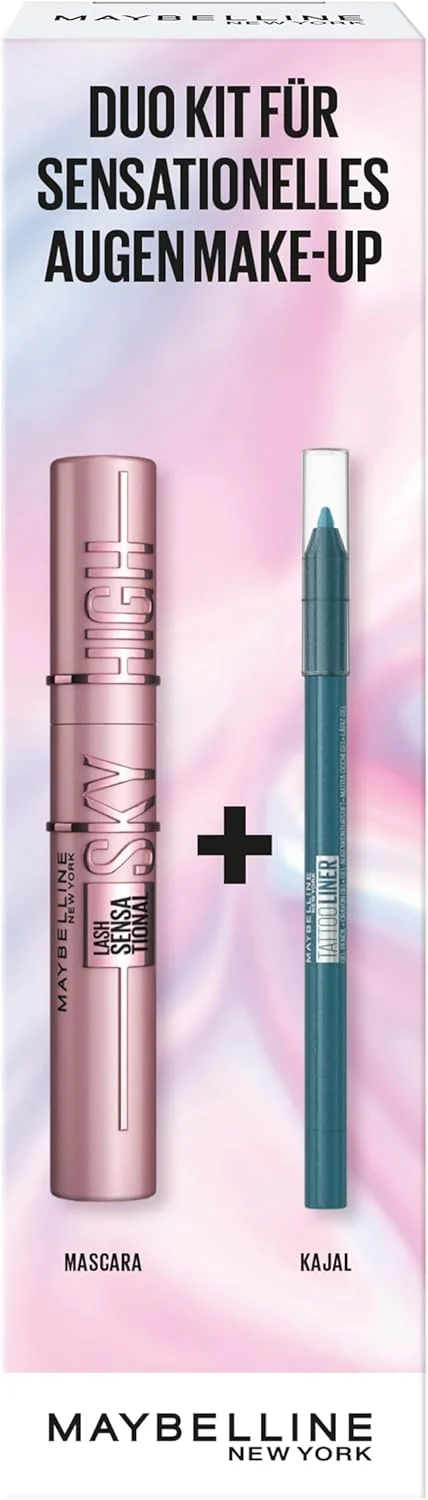 ریمل مشکی میبلین نیویورک برای مژههای بلند، ریمل لش سنسیشنال اسکای های، خیلی مشکی + خط چشم ضد آب با بافت ژلی ضد لک، مداد ژلی تاتو لاینر 814 آبی دیسکو ریمل مشکی میبلین نیویورک برای مژههای بلند، ریمل لش سنسیشنال اسکای های، خیلی مشکی + خط چشم ضد آب با بافت ژلی ضد لک، مداد ژلی تاتو لاینر 814 آبی دیسکو