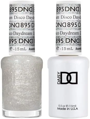 ست لاک ژل DND، مجموعه اکلیلی، لاک ژل UV و لاک ناخن خشک شونده در هوا، ست دوتایی لاک بدون لب پر شدن، 895 Disco Daydream، 15 میلی لیتر ست لاک ژل DND، مجموعه اکلیلی، لاک ژل UV و لاک ناخن خشک شونده در هوا، ست دوتایی لاک بدون لب پر شدن، 895 Disco Daydream، 15 میلی لیتر