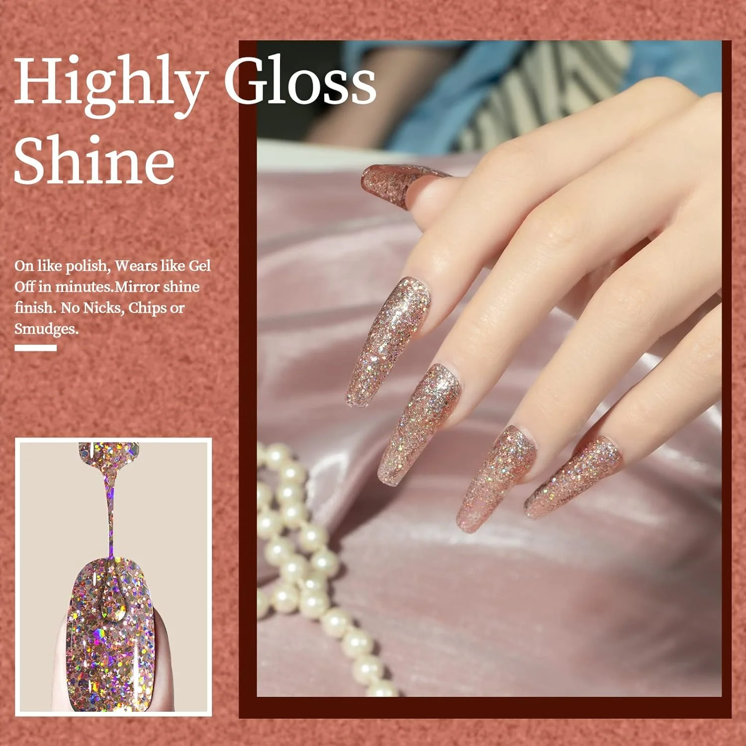 لاک ژل ناخن مایچائو 15 میلی لیتر، 1 عدد، لاک ناخن اکلیلی صورتی روشن، لاک ژل ناخن UV LED، هنر ناخن، مانیکور مبتدی، سالن DIY در خانه، 0.5 OZ