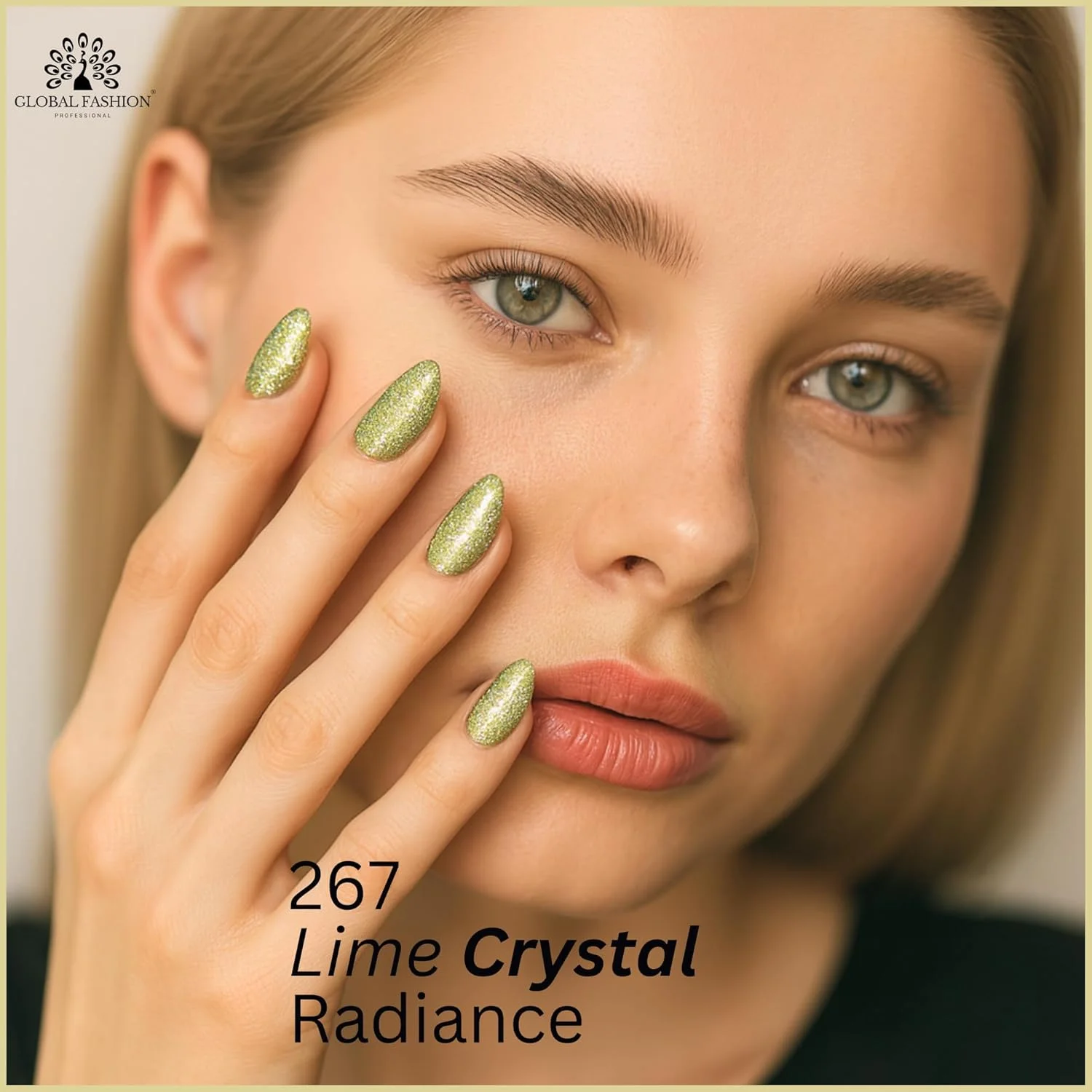 لاک ژل چشم گربه ای آفتابگردان رزی مغناطیسی 32D، لاک ژل UV/LED، اثر دیسکو کهکشانی، درخشش ماندگار، هدیه طراحی ناخن (درخشش کریستال لیمویی، 8 میلی لیتر)