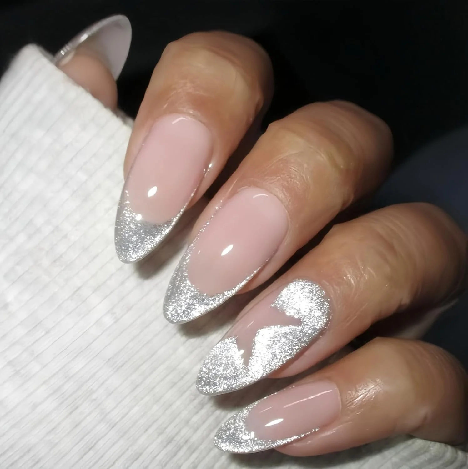 لاک ژل چشم گربه ای نقره ای Senvenski - رنگ های اکلیلی مغناطیسی هولوگرافیک کریستالی بازتابنده با روکش براق | کیت هنر ناخن UV/LED وگان هدیه ای برای مانیکور سالن DIY بانوان (MY1-001)