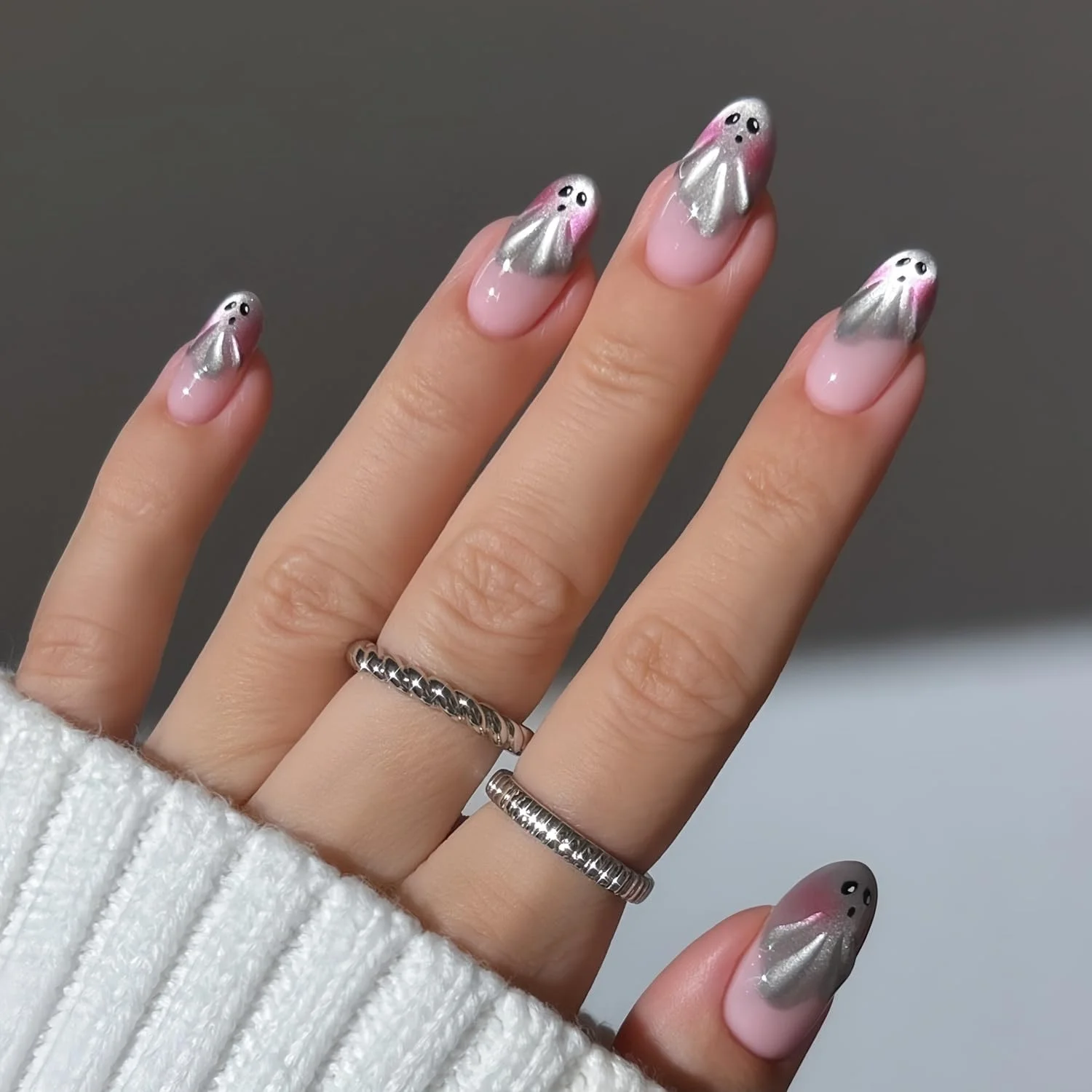 لاک ژل چشم گربه ای نقره ای Senvenski - رنگ های اکلیلی مغناطیسی هولوگرافیک کریستالی بازتابنده با روکش براق | کیت هنر ناخن UV/LED وگان هدیه ای برای مانیکور سالن DIY بانوان (MY1-001)