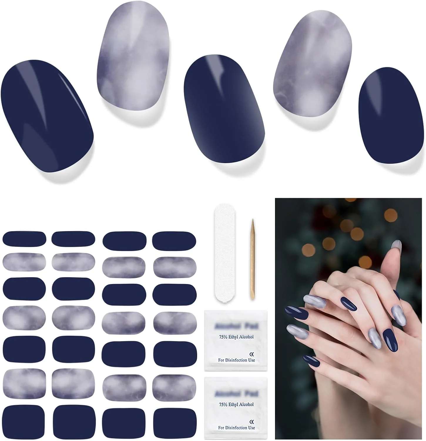 برچسب ناخن ژلی نیمه پخته، 28 عدد استیکر ناخن ژلی نیاز به لامپ UV/LED، استیکرهای هنری ناخن شفاف با ماندگاری طولانی، استفاده آسان (آبی یخی شفاف) برچسب ناخن ژلی نیمه پخته، 28 عدد استیکر ناخن ژلی نیاز به لامپ UV/LED، استیکرهای هنری ناخن شفاف با ماندگاری طولانی، استفاده آسان (آبی یخی شفاف)