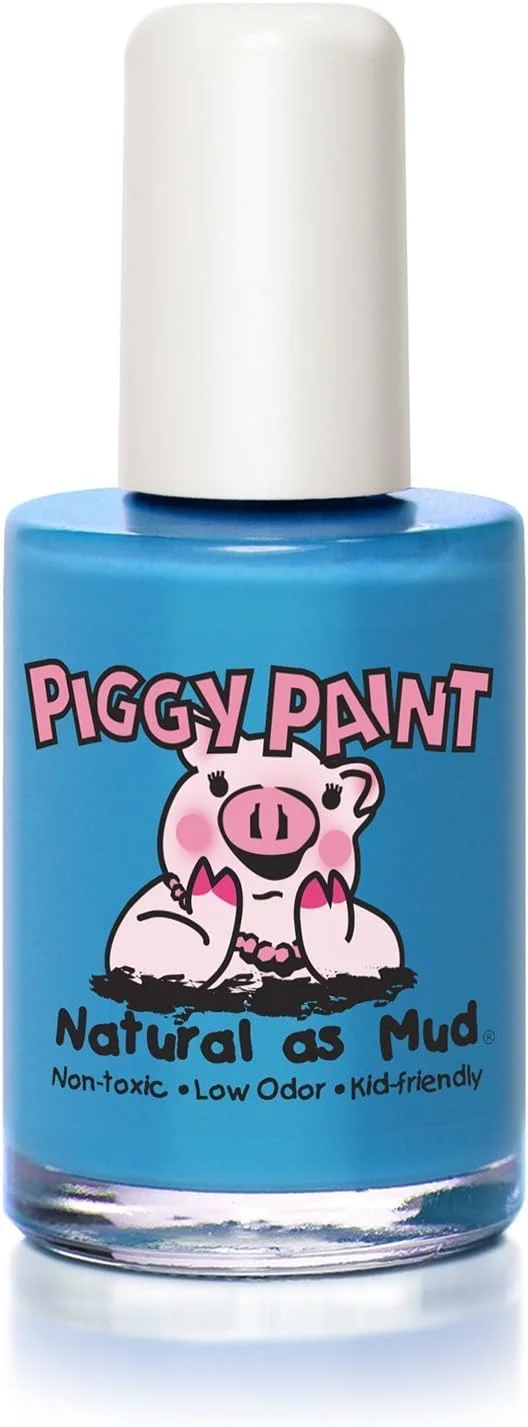 لاک ناخن غیر سمی دخترانه پیگی پینت - ایمن و بدون مواد شیمیایی - پری دریایی در سایه