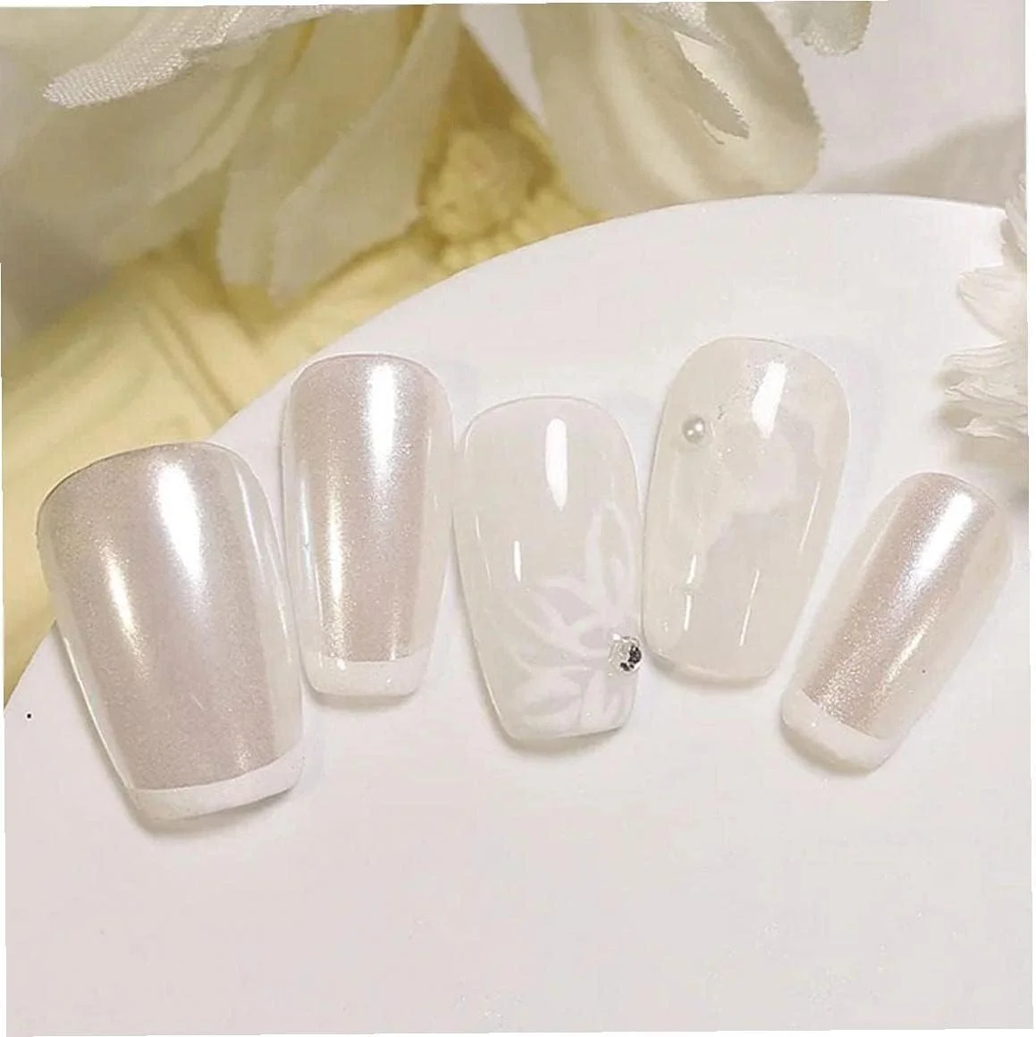 پودر اکلیل ناخن مرواریدی مانیکور براق پودر دیپینگ پودر کروم ناخن پیگمنت گرد و غبار اکلیل ناخن