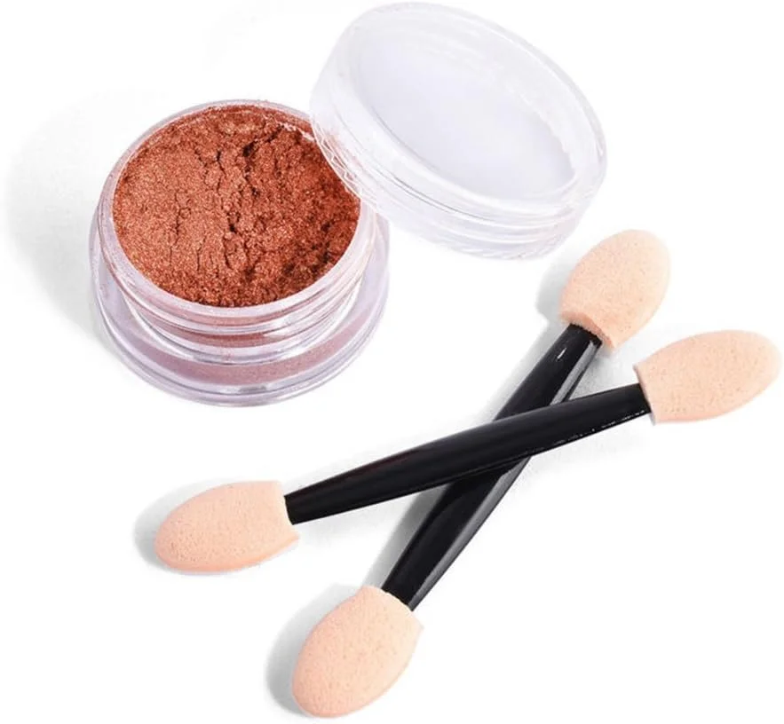 پودر آینه ای ناخن رزگلد LHTL، پودر کروم براق برای طراحی ناخن (رزگلد)