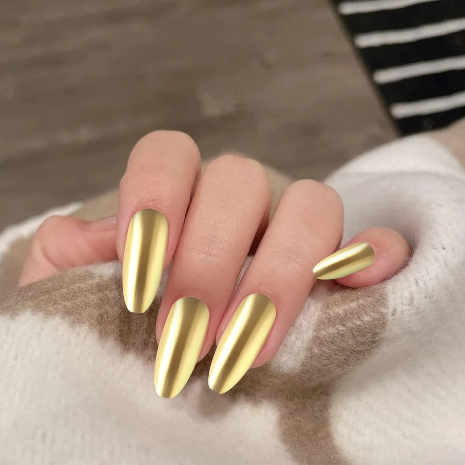 قلم پودر ناخن 12 رنگ، پودر تیتانیوم، قلم کوسن هوا، موج آب، گچ آینه ای، ابزار مانیکور برای خانه و سالن ناخن (A)