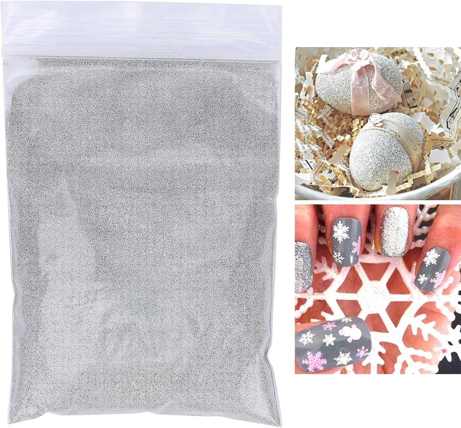 پودر اکلیل هنری ناخن 50 گرمی، ست پودر اکلیل، بادوام، مهر و موم آسان، سازگار با محیط زیست، چند منظوره، پودر برای ساخت کاردستی و آرایش (#1)