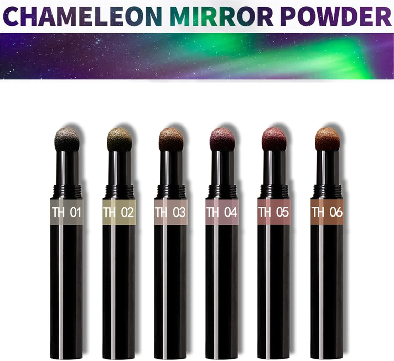 قلم پودر ناخن کروم رزگلد، مجموعه 6 عددی قلم پودر پیگمنت هنر ناخن متالیک RoseFlower، قلم کوسن هوا پودر اکلیل ناخن براق با جلوه آینه جادویی برای طراحی و تزئین هنر ناخن