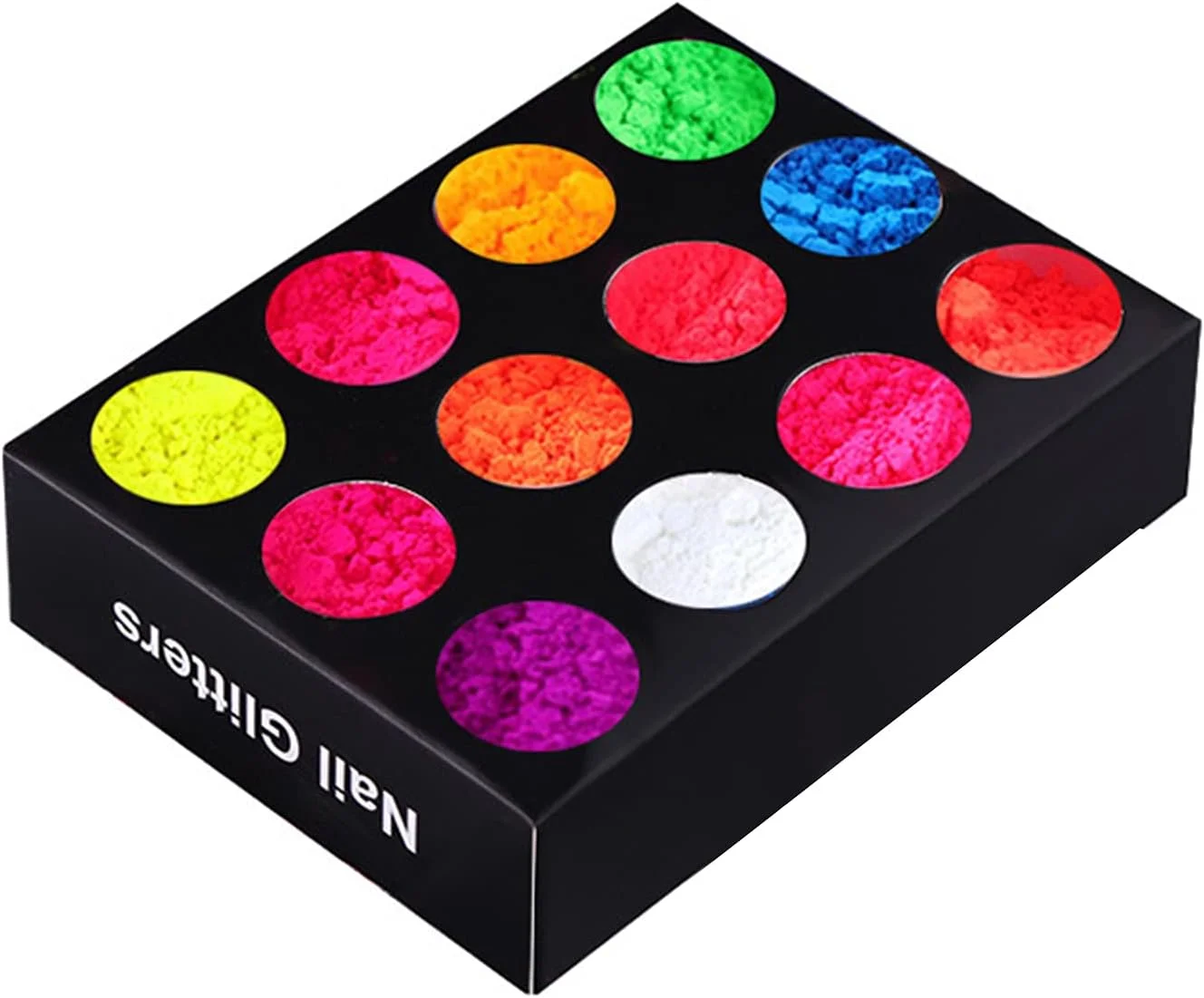 پودر اکلیل طراحی ناخن ایرومامی، ست 12 رنگ پودر اکلیل طراحی ناخن مناسب برای کاشت ناخن فرانسوی و مانیکور ناخن، بدون نیاز به لامپ UV/LED