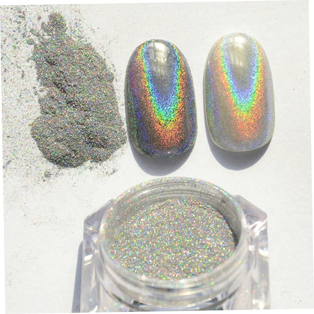 پودر مانیکور، پودر اکلیلی مانیکور رنگدانه ناخن، تزئین پولک برای ناخن انگشت، ابزار طراحی ناخن برای زنان و دختران