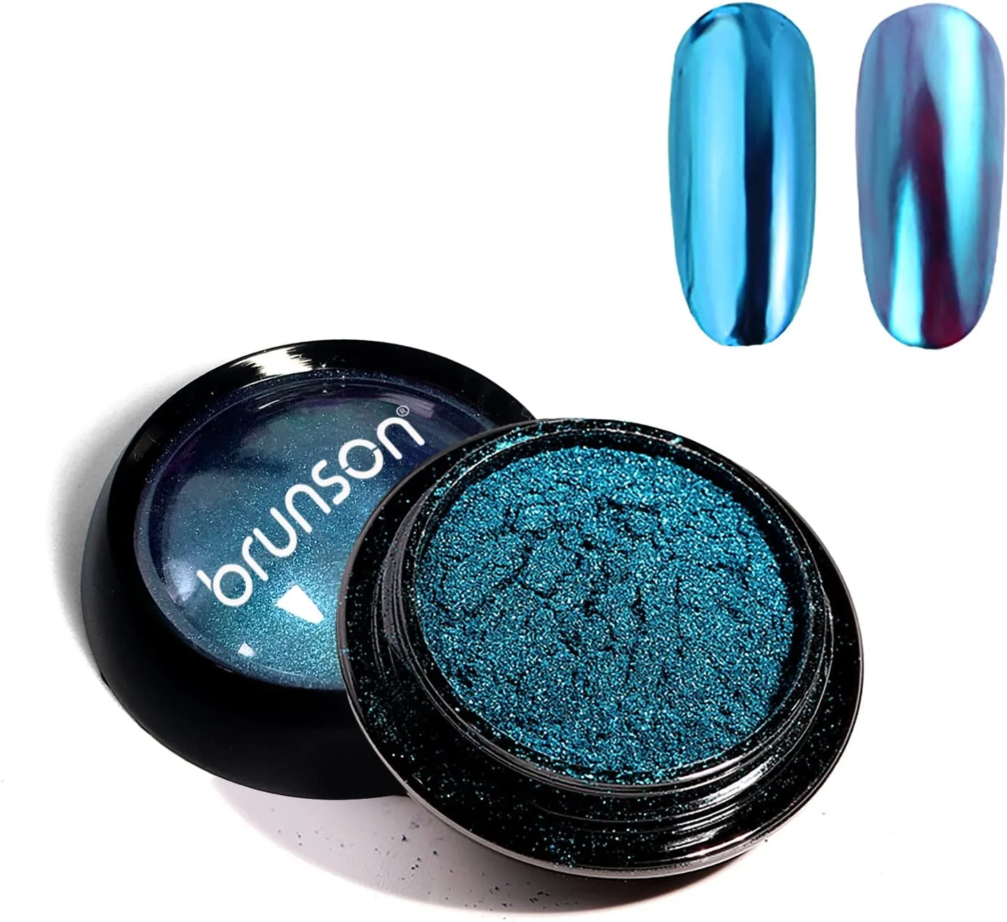پودر ناخن کروم برانسون، پودر رنگدانه مانیکور رنگین کمانی هولوگرافیک آرورا برای ناخن، پودر ناخن براق مرواریدی FB10