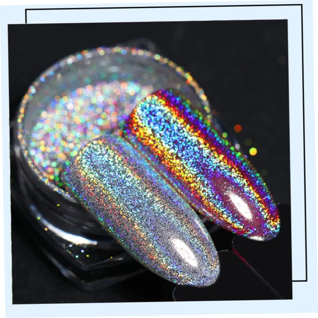 پودر مانیکور، پودر اکلیلی مانیکور رنگدانه ناخن، تزئین پولک برای ناخن انگشت، ابزار طراحی ناخن برای زنان و دختران