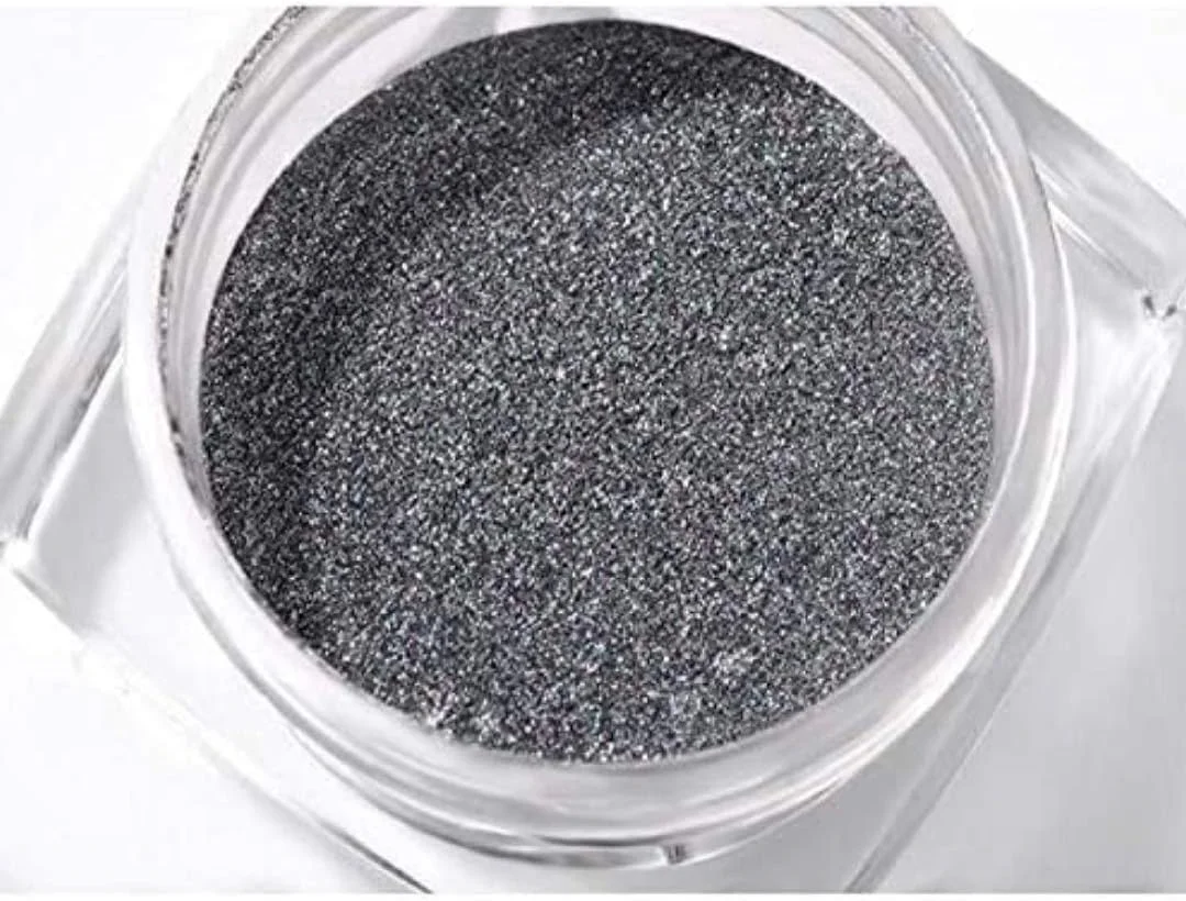 پودر کروم طراحی ناخن ژل اکلیلی مانیکور (10 گرم، مشکی)