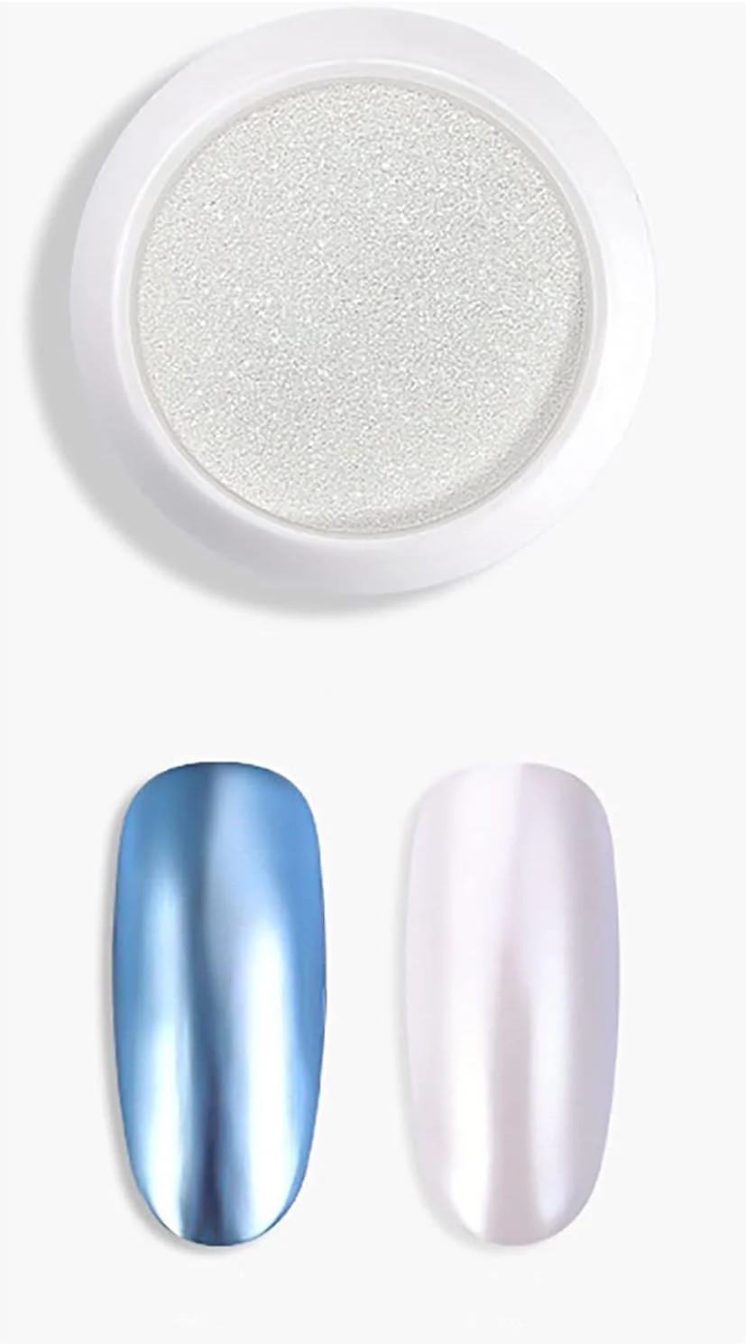 پودر اکلیلی با افکت براق برای طراحی ناخن، پودر لاک DIY، چوب اسفنجی برای کاشت ناخن (A, 4CM/1.57 اینچ)