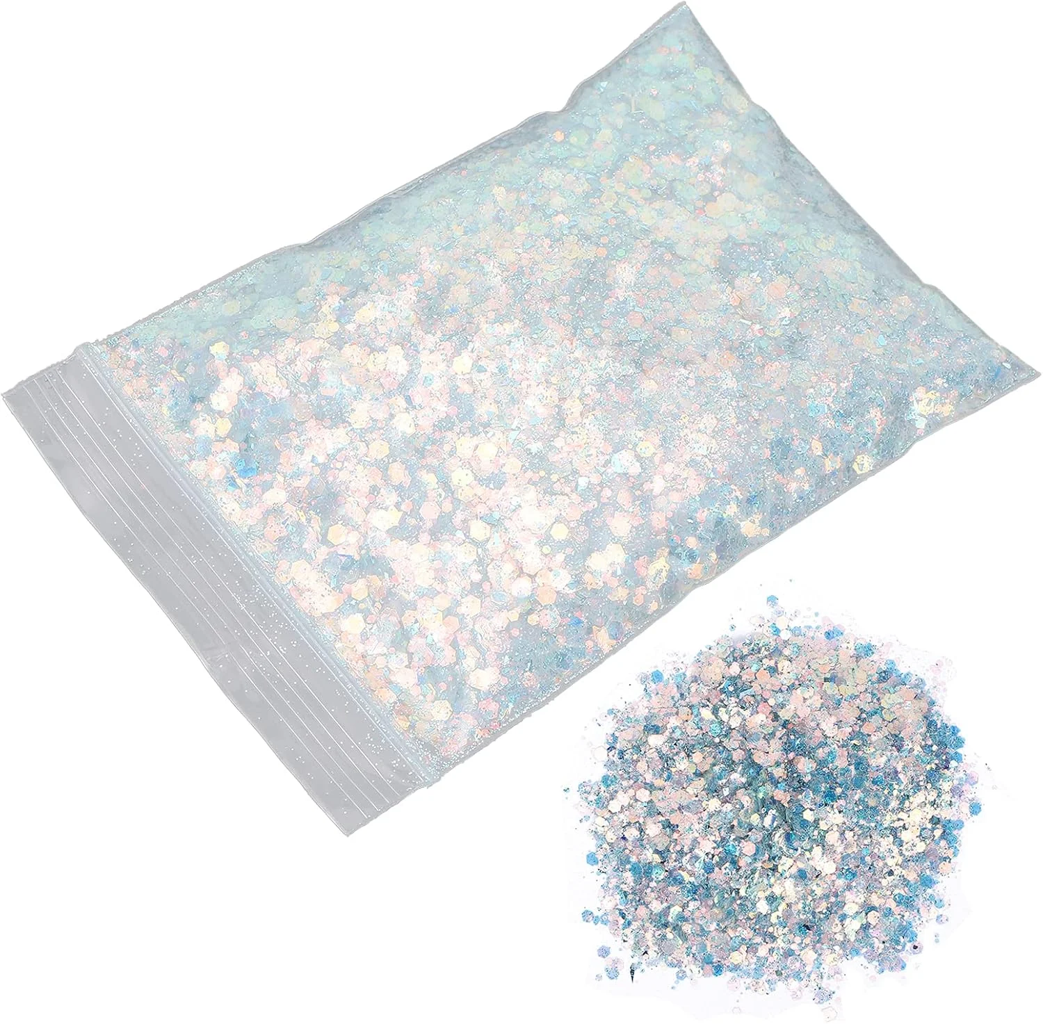 پودر پولک اکلیلی ناخن، مناسب برای طراحی ناخن، 50 گرم (YJ06)