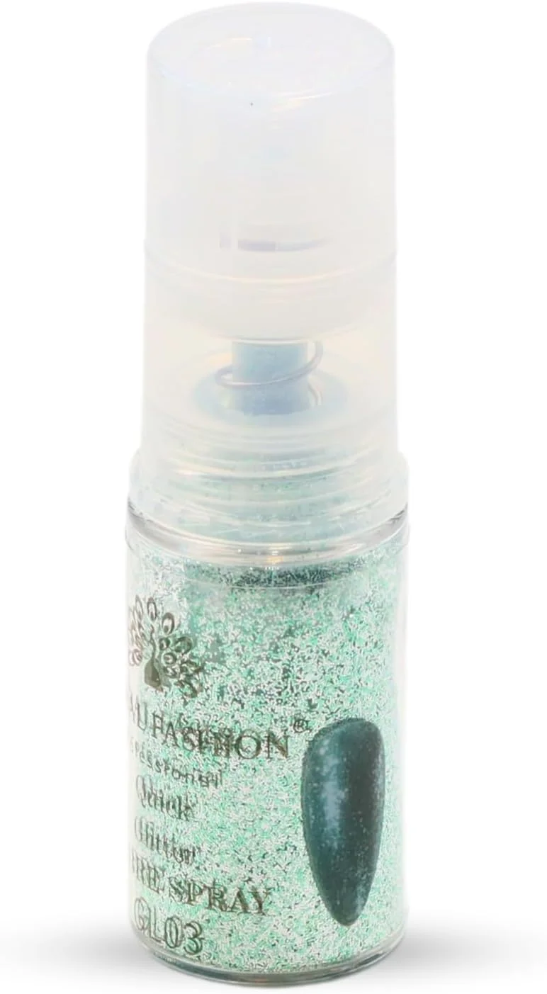 اسپری ناخن اکلیلی آمبره سریع و حرفه ای گلوبال فشن - ایجاد آسان ناخن های گرادینت در چند ثانیه (7.5 گرم) (Glitters GL03)