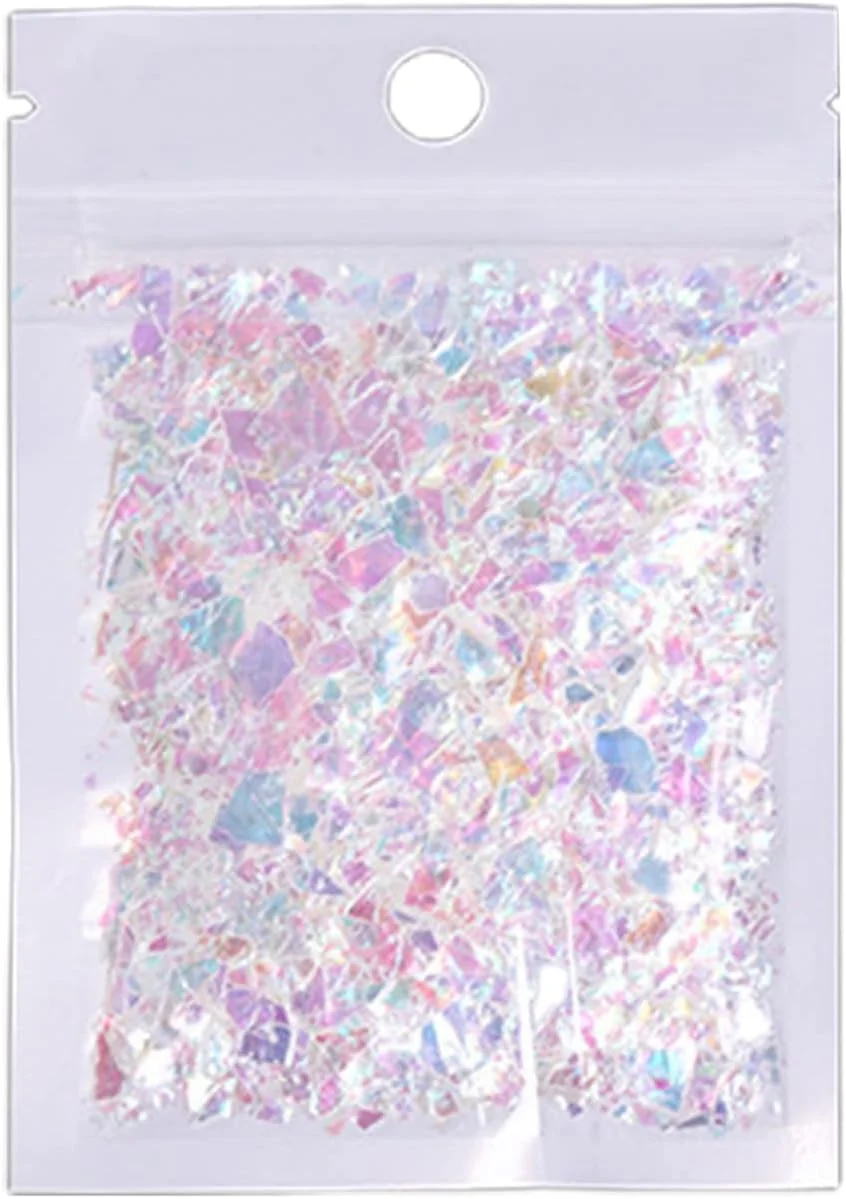 پولک های اکلیلی ناخن، طراحی ناخن، پولک های اکلیلی ناخن، پولک های براق، شیک 9