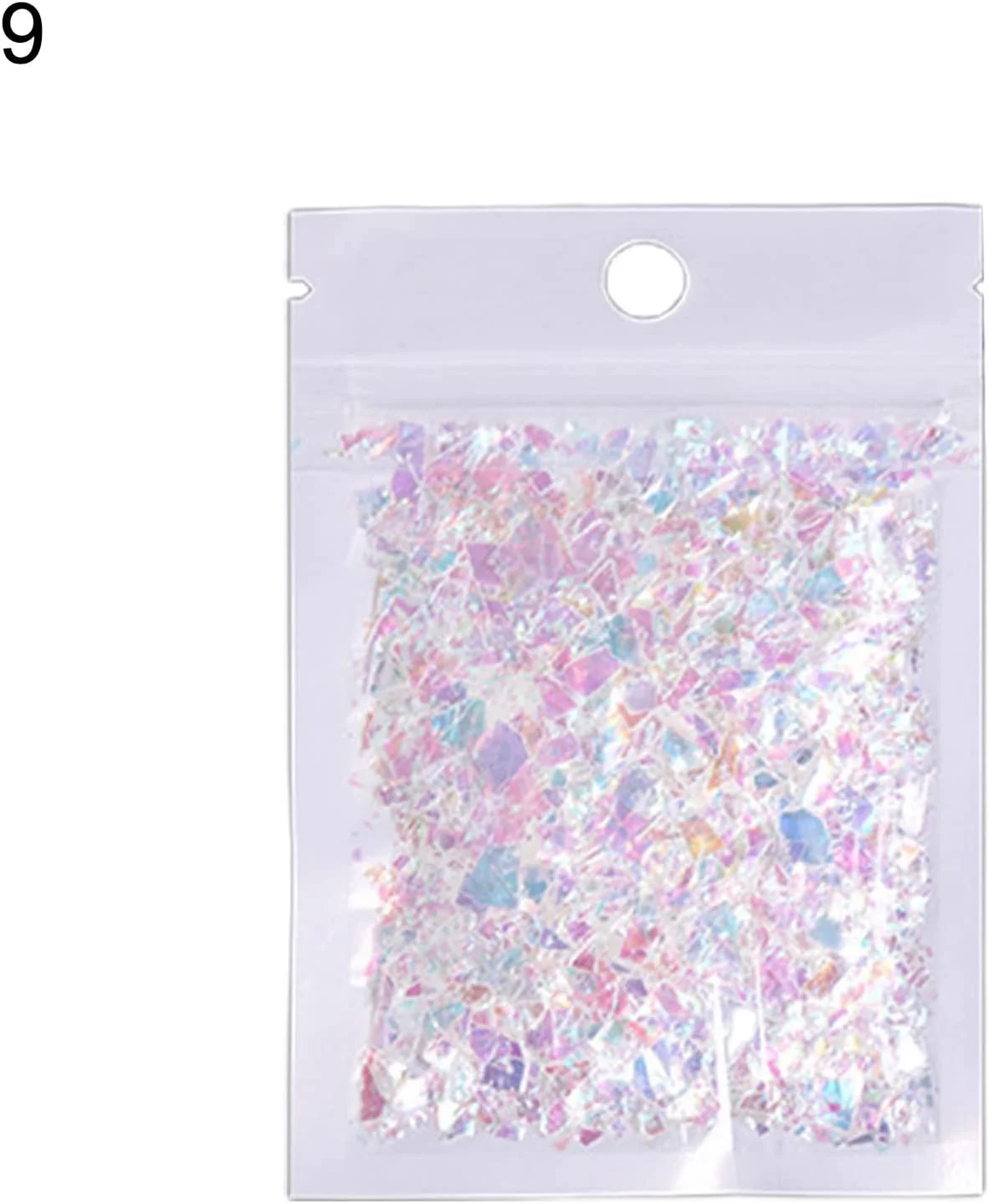 پولک های اکلیلی ناخن، طراحی ناخن، پولک های اکلیلی ناخن، پولک های براق، شیک 9