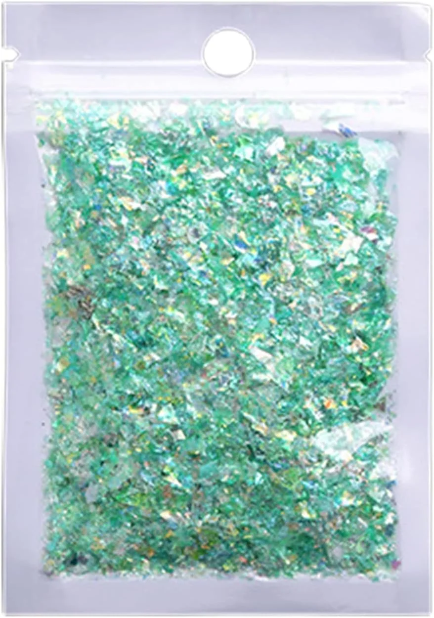 پولک های اکلیلی ناخن، طراحی ناخن، پولک های اکلیلی ناخن، پولک های براق شیک 2