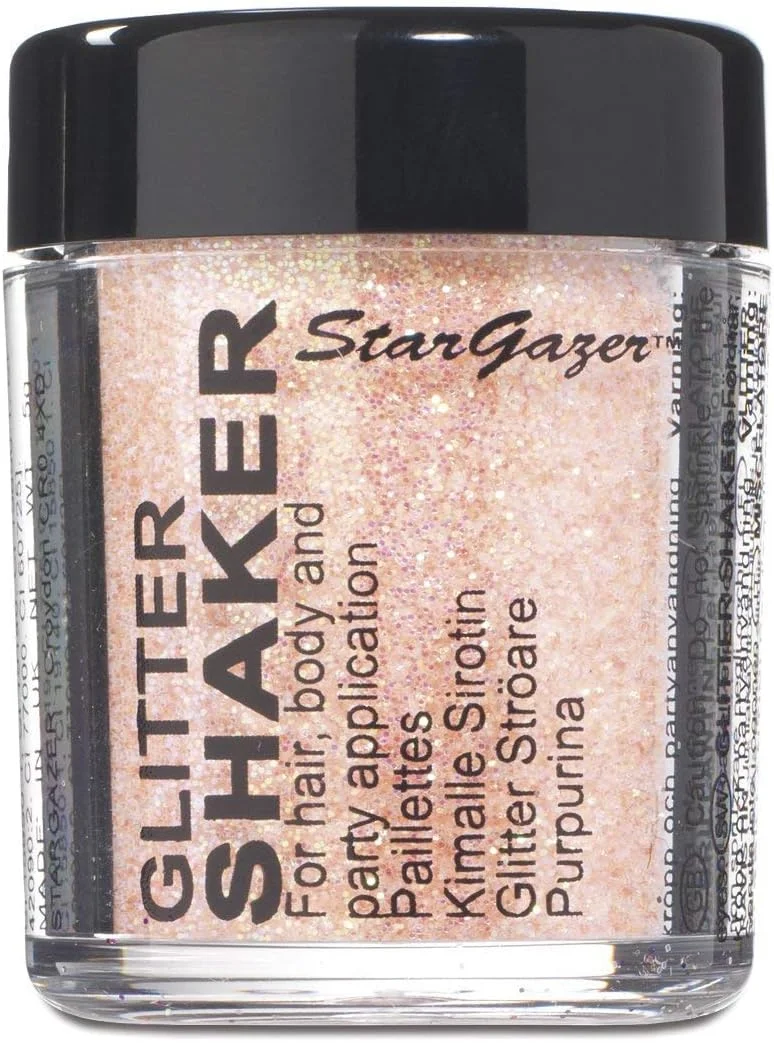 اکلیل پودری پاستیلی استارگیزر، زردآلویی. پودر اکلیل آرایشی برای استفاده روی چشم ها، لب ها، صورت، بدن، مو و ناخن ها.