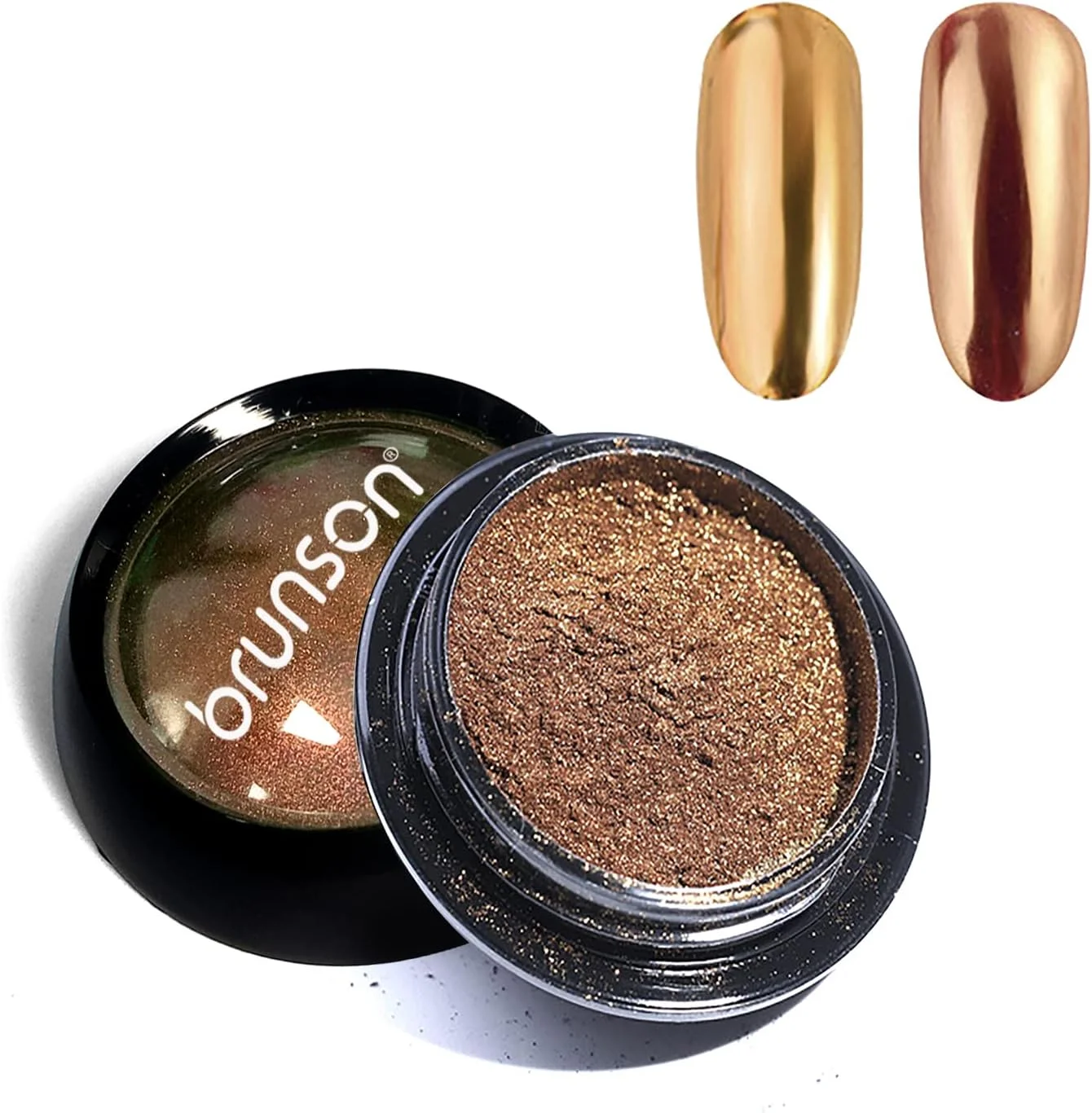 پودر کروم ناخن برونسون، پودر رنگدانه ای هولوگرافیک Aurora Iridescent برای مانیکور ناخن، پودر براق کننده مرواریدی ناخن، پودر طراحی ناخن 1 گرمی