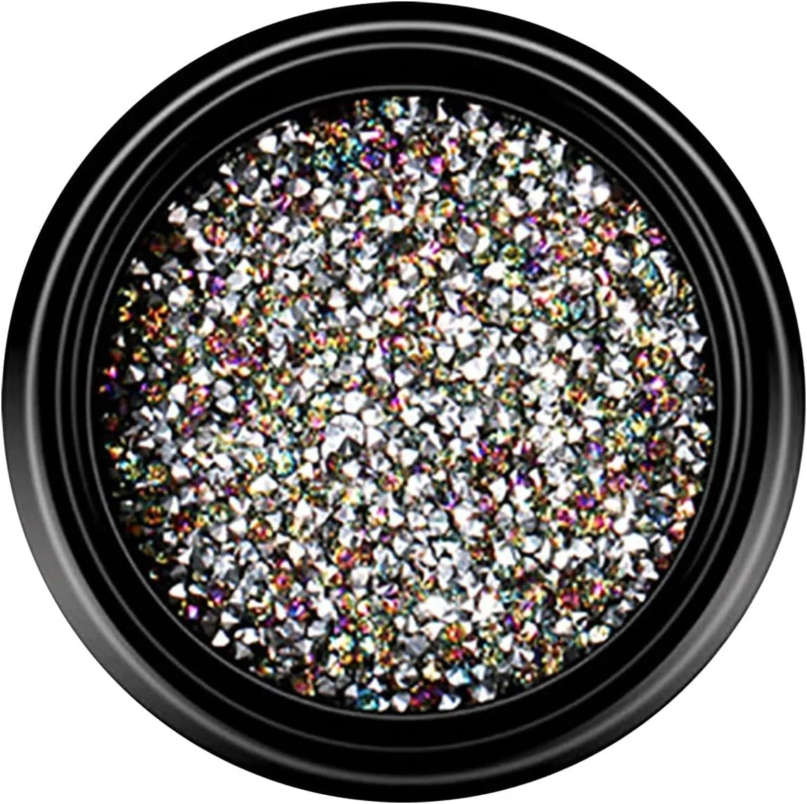 پودر الماس خرد شده کریستالی ناخن، پودر اکلیل ناخن الماس، جلوه الماس خرد شده کریستالی، لوازم جانبی جواهرات ناخن، لوازم جانبی ناخن DIY، موچین مناسب برای نگین