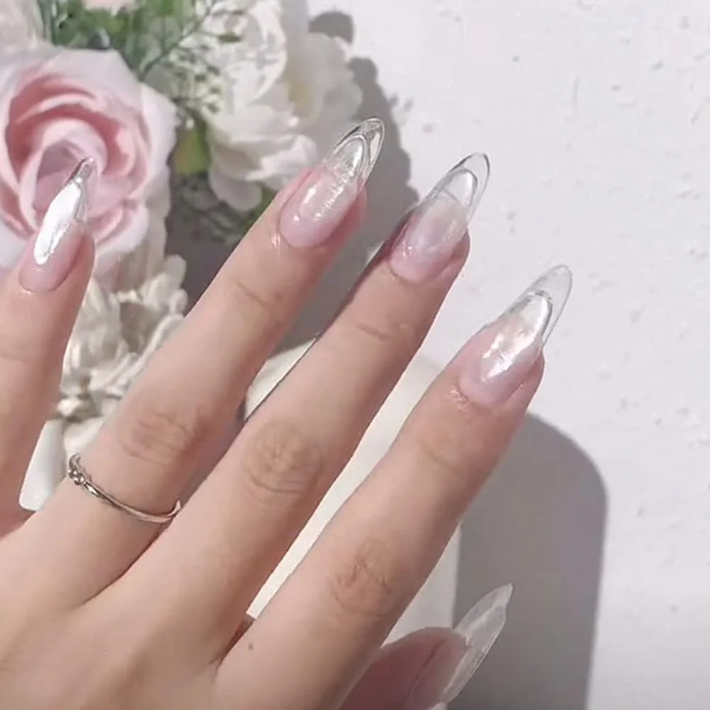 پودر اکلیل ناخن، پودر غوطه ور کردن مانیکور مرواریدی، گرد و غبار رنگدانه کروم ناخن (1 عدد)