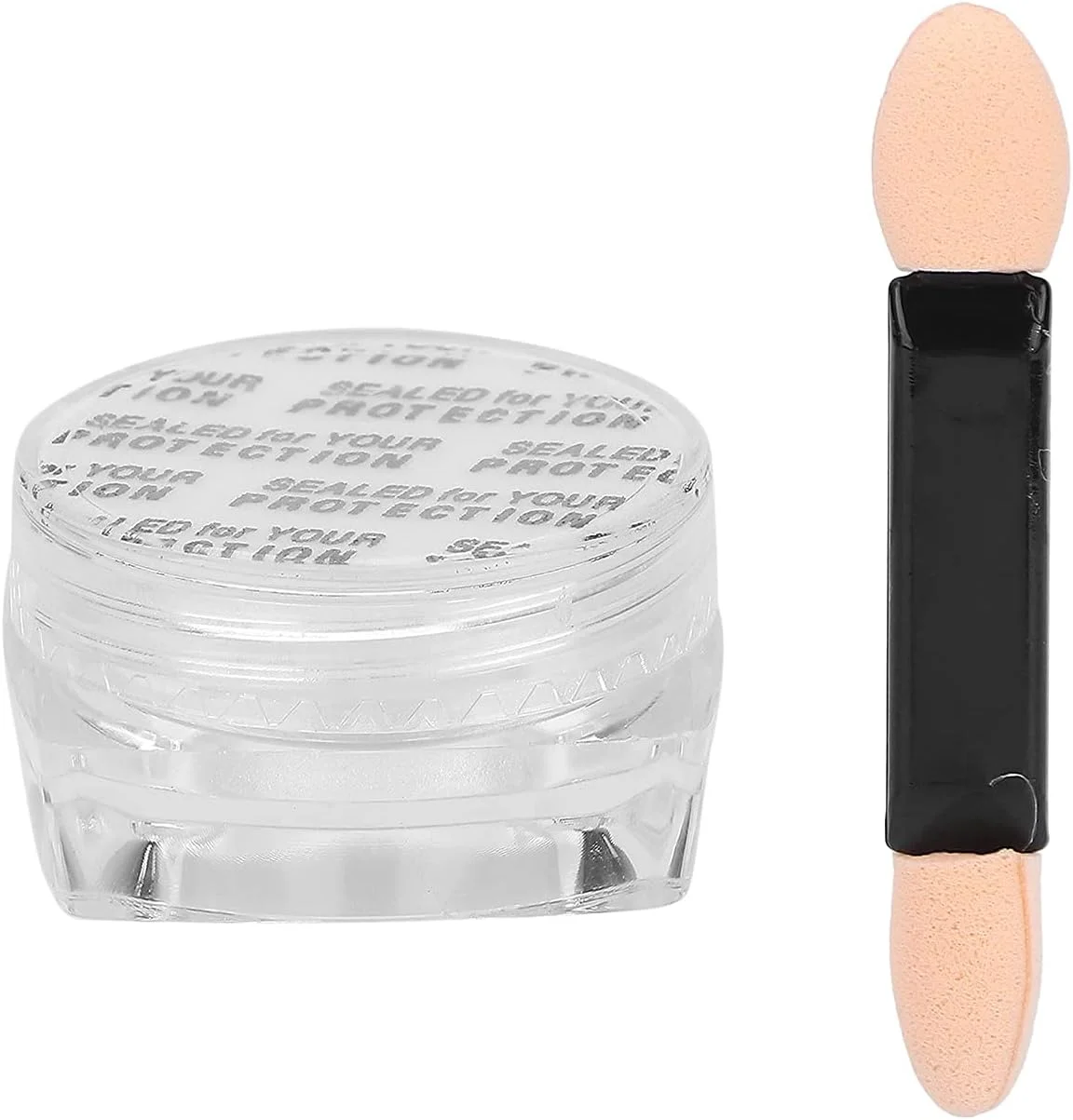 پودر ناخن براق برای طراحی و دیزاین ناخن، پودر براق با جلوه آینه‌ای به همراه قلم سایه چشم 2 گرم