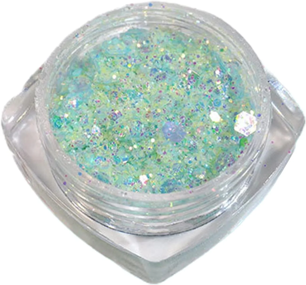 پولک ناخن پودر اکلیلی تزئین ناخن مناسب طراحی ناخن برای استفاده خانگی 4