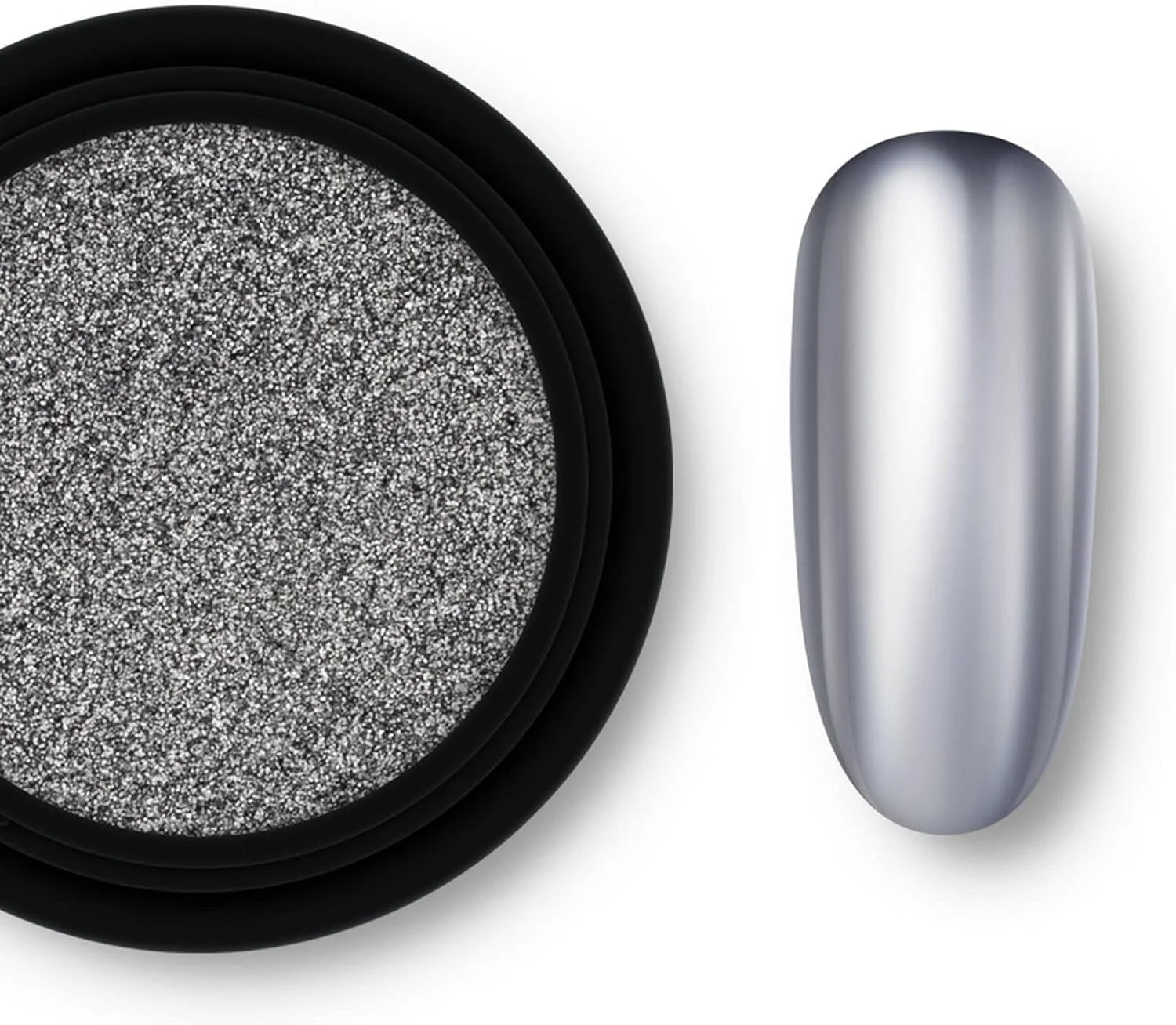 برچسب های طراحی ناخن پودر اکلیلی رنگ متالیک بادوام، پودر پیگمنت آینه ای ناخن، تزئین ناخن، لاک ناخن غیر پرنده