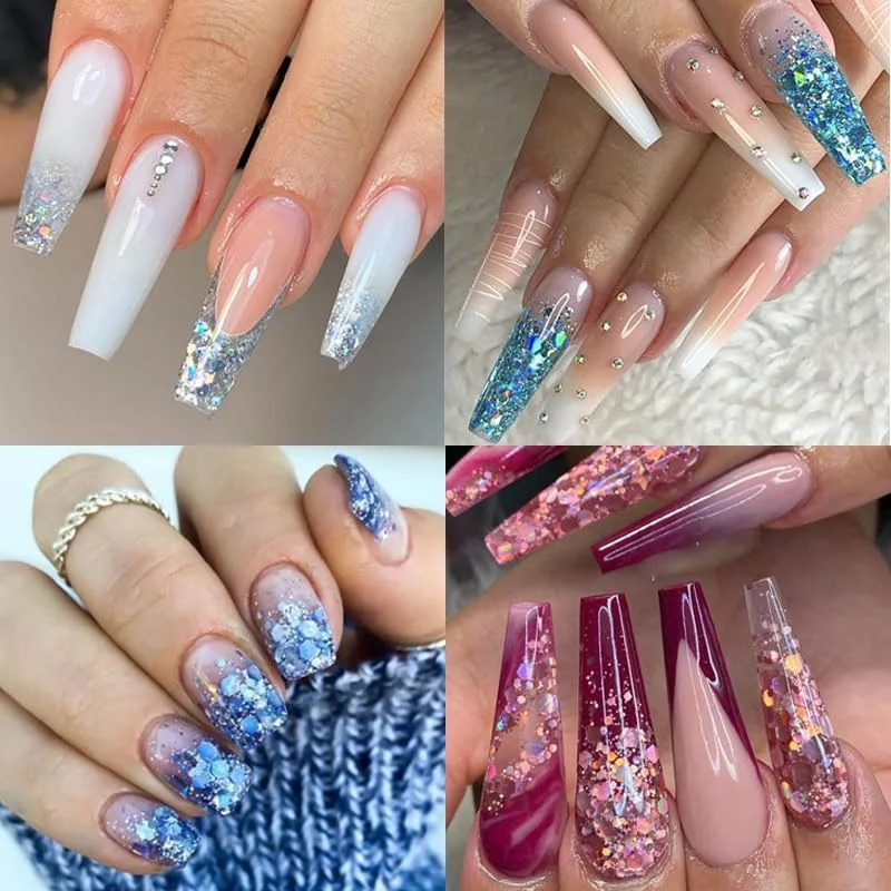 اکلیل درشت هولوگرافیک ۱۰ رنگ، بدون چسب، مناسب برای هنرهای رزینی، صورت، بدن، مو، پولک ناخن، لوازم آرایشی برای آرایش جشنواره، کاردستی، کارت سازی، اسکرپ بوک، مهمانی