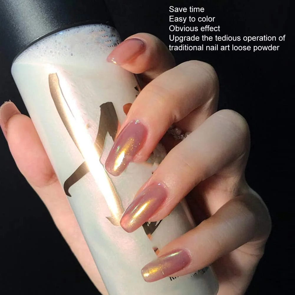 ست ۳ عددی قلم پودر کروم ناخن، قلم اکلیل ناخن آینه ای، قلم پودر کوسن هوا، تزئینات طراحی ناخن برای سالن ناخن