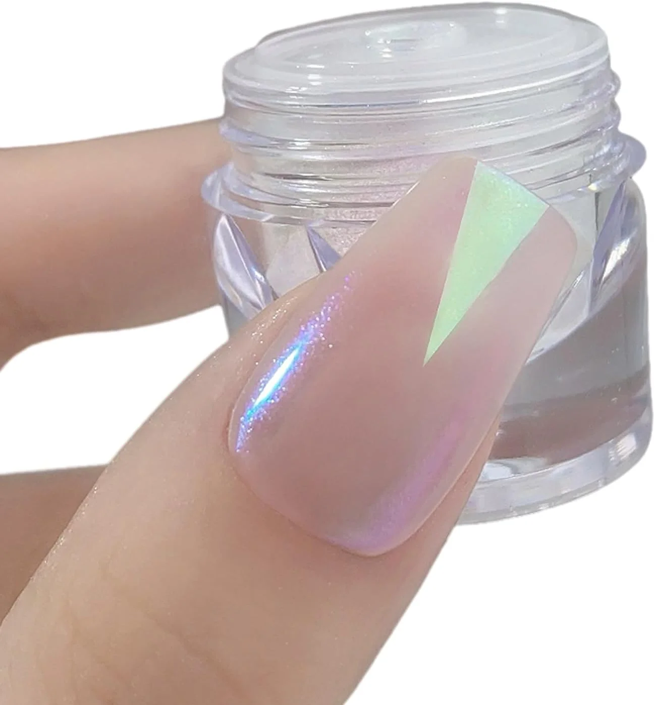 پودر ناخن مهتابی نقره ای، پودر های براق و ظریف با جلوه متالیک، پودر های تزئینی ناخن برای لاک ژل، پودر نقره ای ظریف برای تزئین ناخن