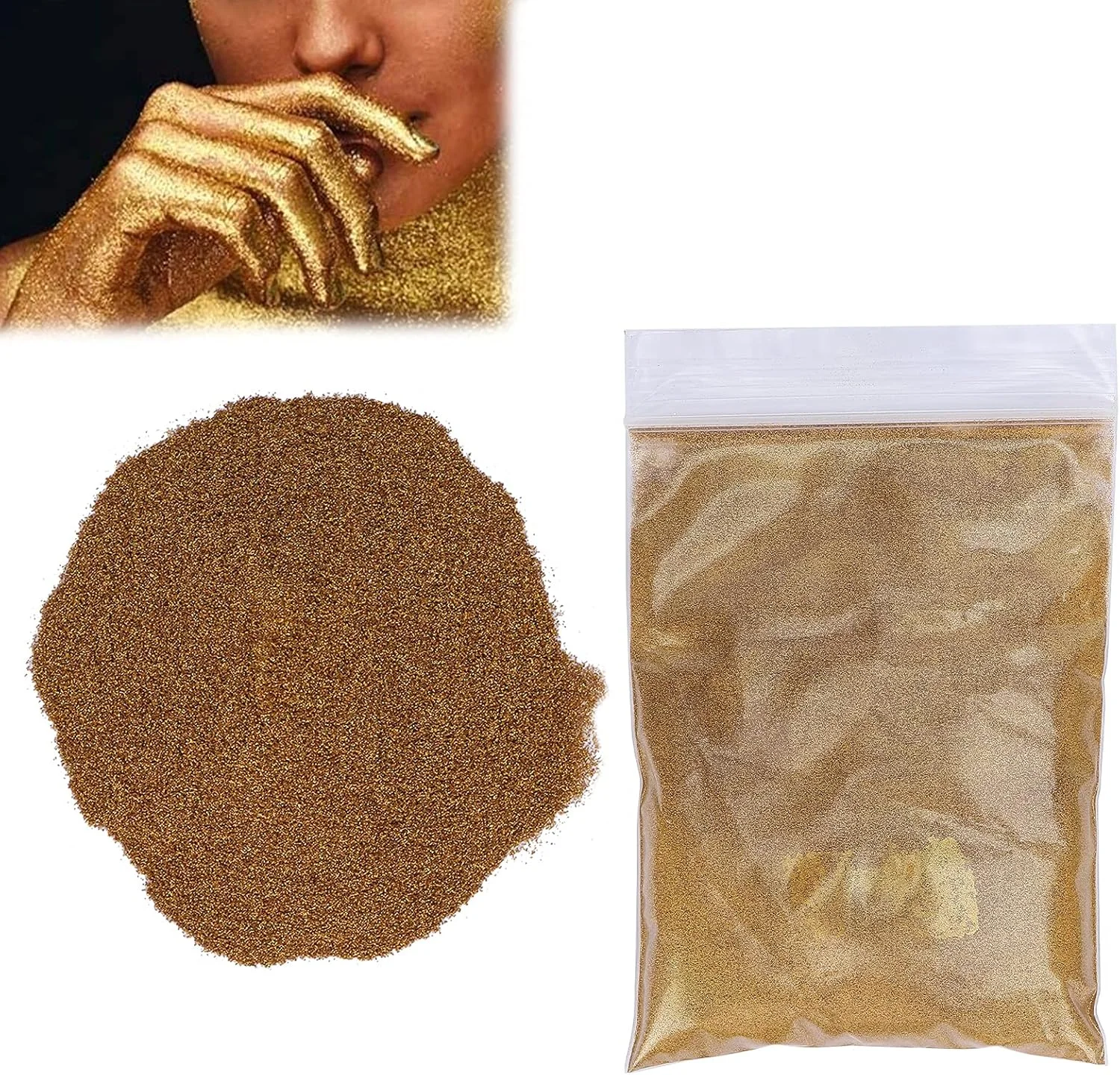 پودر اکلیل هنری ناخن 50 گرمی، ست پودر اکلیل، بادوام و آب بندی آسان، سازگار با محیط زیست، پودر چند منظوره برای ساخت لوازم آرایشی و صنایع دستی (#2)