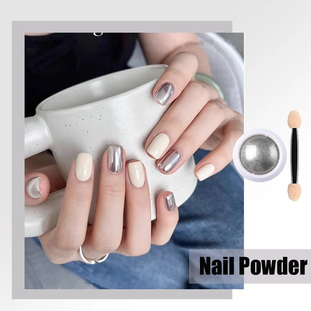 4 جعبه پودر ناخن چند رنگ پودر کروم متالیک پودر اکلیلی آینه ای جادویی با 4 عدد اپلیکاتور سایه چشم برای طراحی و تزئین ناخن 4 جعبه پودر ناخن چند رنگ پودر کروم متالیک پودر اکلیلی آینه ای جادویی با 4 عدد اپلیکاتور سایه چشم برای طراحی و تزئین ناخن