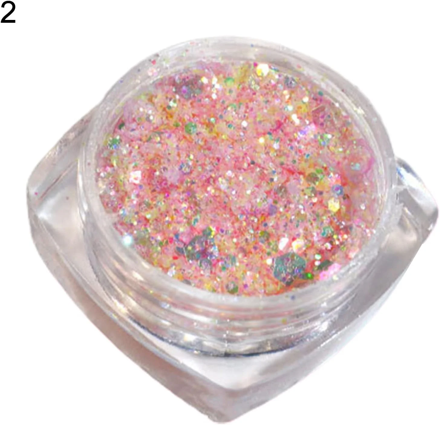 پولک ناخن، پودر اکلیلی تزئین ناخن، طراحی ناخن برای استفاده خانگی 2