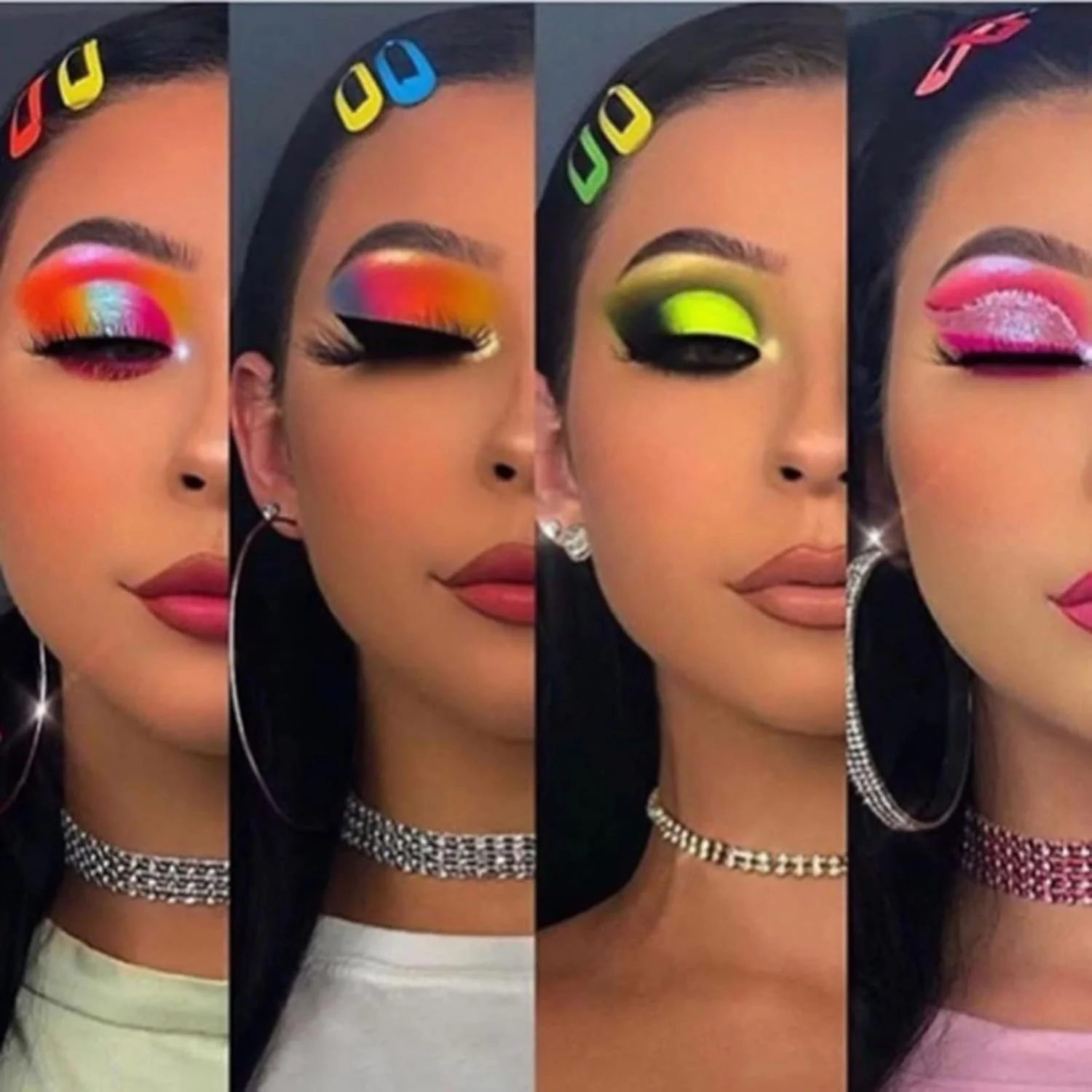 پودر رنگدانه بدن، پودر درخشان کننده رنگی، اکلیل فلورسنت، پودر ناخن براق، رنگدانه پودری ناخن برای بدن و کاردستی، شابلون پارچه ای برای لباس کودک (صورتی جیغ، تک سایز)