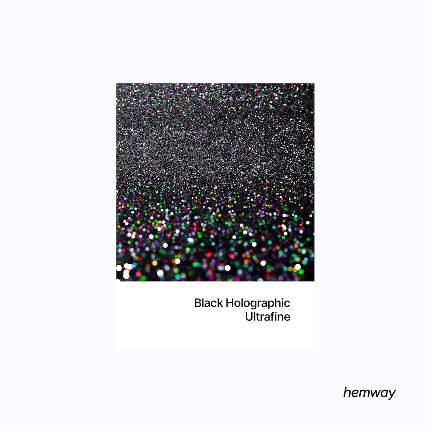 پودر اکلیل هولوگرافیک مشکی فوق العاده ریز هموی ۱۳۰ گرم / ۴.۶ اونس، پولک های فلزی اکلیلی رزینی برای لیوان های اپوکسی، مو، صورت، بدن، چشم، هنر ناخن، جشنواره