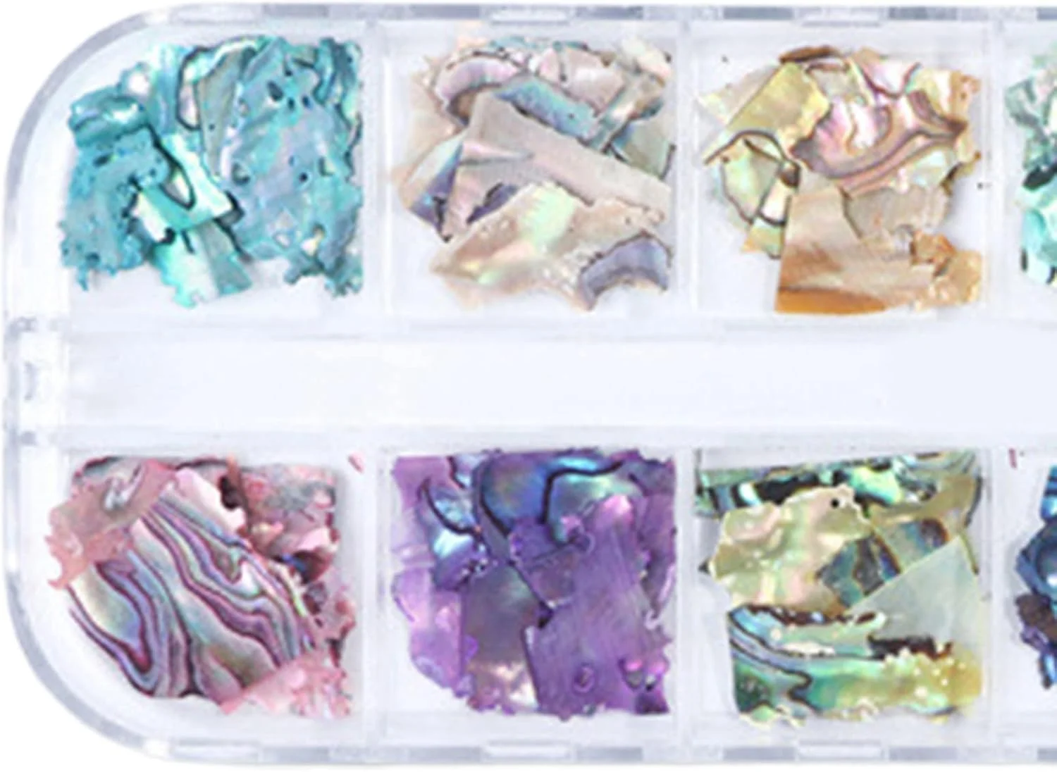 پودر اکلیل ناخن، پولک های براق تزئینی ناخن، هولوگرافیک DIY L