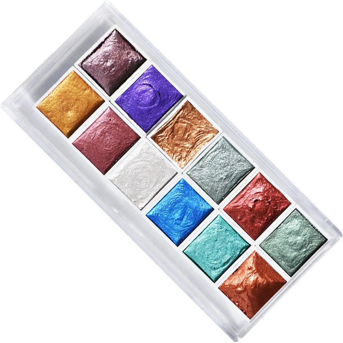 شیمر ناخن آبرنگی جامد | رنگ ناخن اکلیلی جامد - جوهر آبرنگی رنگ ناخن اکلیلی جامد، رنگدانه طراحی ناخن گل شکوفه، پودر طراحی شیمر آرورا، پولک تزئینی ناخن