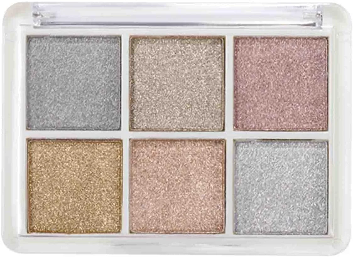 پودر اکلیل ناخن 6 رنگ پودر هولوگرافیک پیگمنت کروم استفاده آسان برای خانم ها