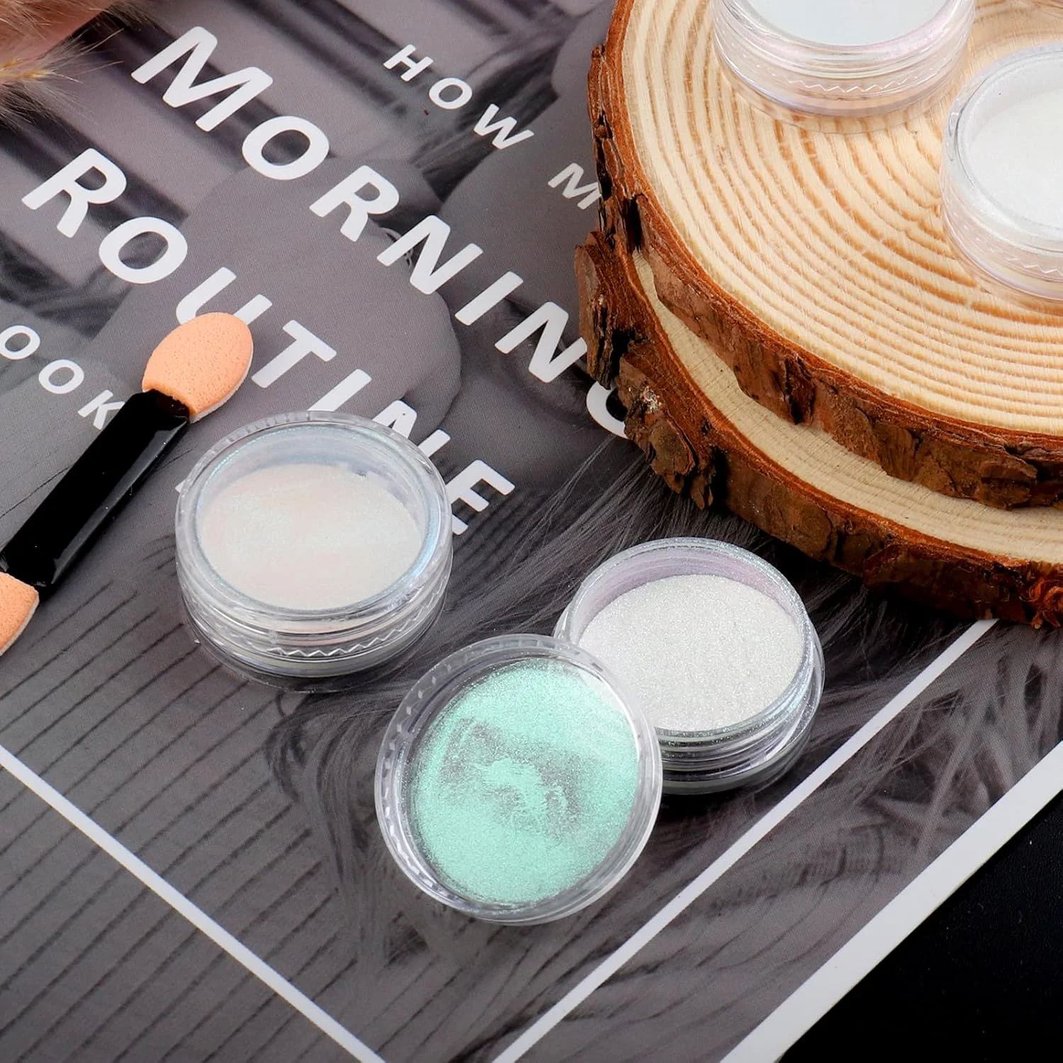 پودر اکلیلی برای رزین اپوکسی، 5 رنگ، اکلیل برای صنایع دستی، اکلیل بدن، شمع سازی، تزئین ناخن، نقاشی تزئینی