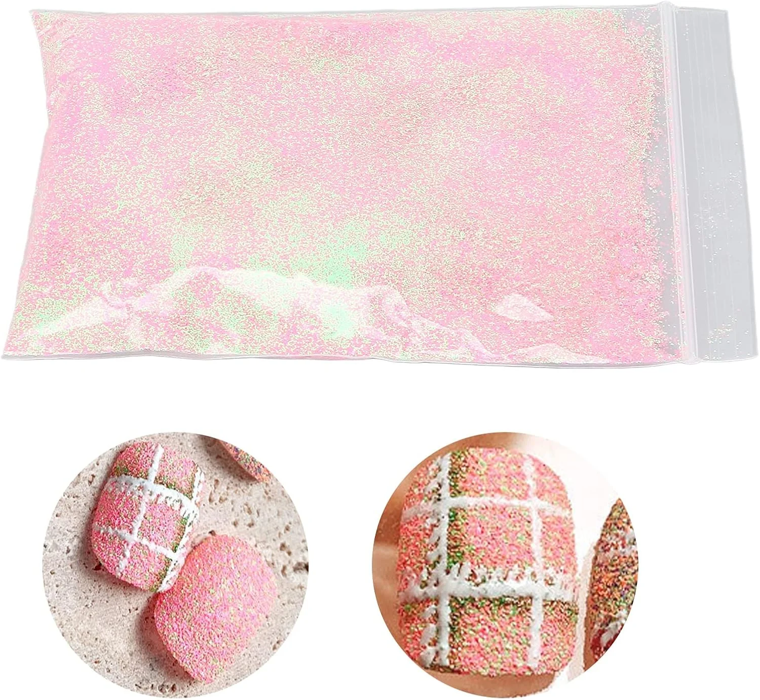 پودر طراحی ناخن، تزئین مانیکور سالم و ایمن 50 گرم پودر اکلیل ناخن برای قاب گوشی برای تکنسین های ناخن STF