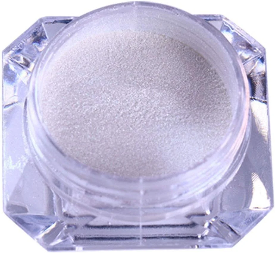 پودر براق کننده ناخن سفید رنگین کمانی، پودر پوشش قندی براق کننده ناخن با جلوه پوشش قندی پودر براق کننده ناخن سفید رنگین کمانی، پودر پوشش قندی براق کننده ناخن با جلوه پوشش قندی