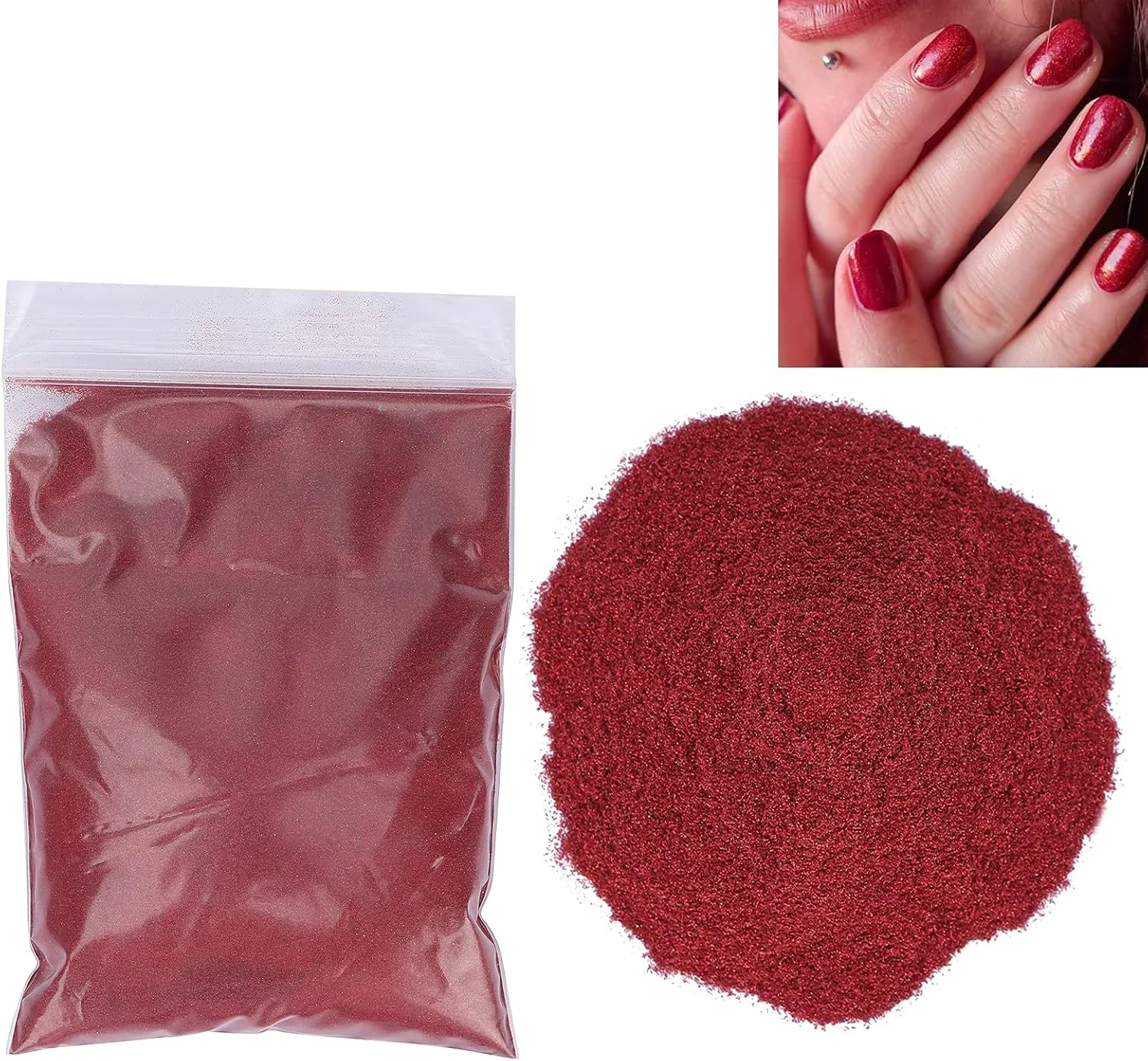 پودر اکلیل هنری ناخن 50 گرمی، مجموعه پودر اکلیل، بادوام و آب بندی آسان، سازگار با محیط زیست، پودر چند منظوره برای ساخت کاردستی و آرایش (#3)