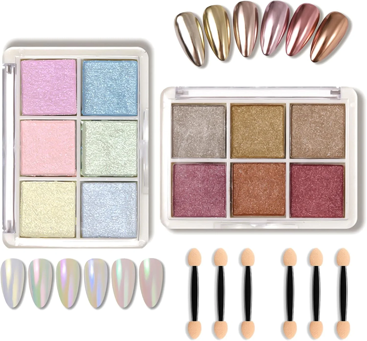 پودر کروم ناخن، 2 بسته پودر رنگدانه هنر ناخن نئون پری دریایی، مجموعه پودر براق ناخن، 12 رنگ پودر کروم ناخن با برس های اسفنجی ناخن برای تزئینات هنر ناخن DIY پودر کروم ناخن، 2 بسته پودر رنگدانه هنر ناخن نئون پری دریایی، مجموعه پودر براق ناخن، 12 رنگ پودر کروم ناخن با برس های اسفنجی ناخن برای تزئینات هنر ناخن DIY