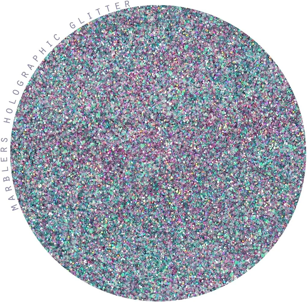 اکلیل هولوگرافیک ماربلرز [پودر پری هولو] 85 گرم | ریز | غیر سمی، وگان، بدون تست حیوانی | صورت، بدن، سایه چشم، مو، آرایش مهمانی | طراحی ناخن، لاک | رزین، لیوان، اسلایم، کاردستی