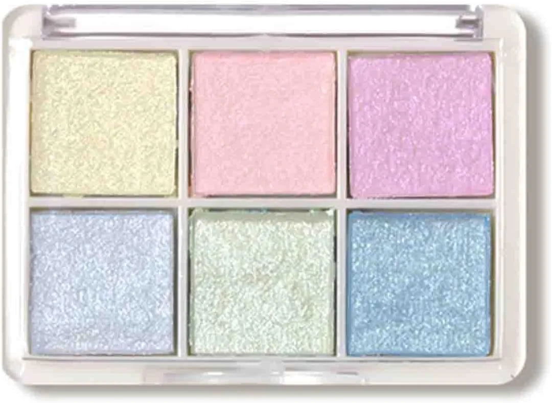 پودر اکلیل ناخن 6 رنگ پودر هولوگرافیک رنگدانه کروم استفاده آسان برای بانوی الف